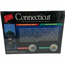 Connecticut Colorized State Quarter NEW Philadelphia &amp; Denver Mint - £7.55 GBP