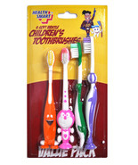 Health Smart 4 Soft Bristle Childrens Toothbrushes - £3.95 GBP