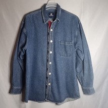 Vintage Karl Kani Men&#39;s Shacket Denim Medium Wash Long Sleeves Size 50&quot; ... - £27.22 GBP