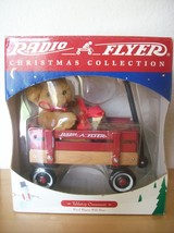 1988 Radio Flyer Christmas Collection Teddie Bear with Wagon  - £27.82 GBP