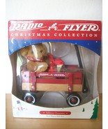 1988 Radio Flyer Christmas Collection Teddie Bear with Wagon  - £27.73 GBP