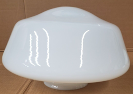 Large Art Deco Milk Glass  GLobe Lamp Shade Chandalier Acorn MCM D - £198.33 GBP