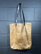 Brown Genuine Leather Tote Bag Hobo Distressed Boho - $30.00