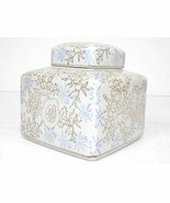 DECORATIVE CHINESE PORCELAIN FLORAL GINGER JAR TEA CADDY - €17,18 EUR