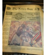 The News Sun January 24 1986 Super Bowl Section Chicago Bears Vs New Eng... - £15.92 GBP