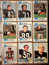 1973 &amp; 1972 Topps Pro Football Cleveland Browns 59 Card Set Lot In Sleeve VTG - £35.68 GBP