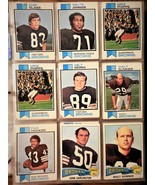 1973 &amp; 1972 Topps Pro Football Cleveland Browns 59 Card Set Lot In Sleev... - £35.68 GBP
