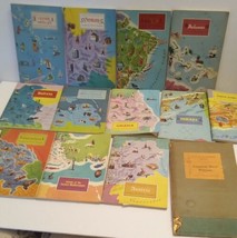 Lot Of 13 Vintage AMERICAN GEOGRAPHICAL SOCIETY Around The World Program... - $24.75