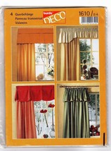 Burda 1610 Valances Variations and Curtains with Valance UNCUT FF - $11.47