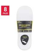 Skechers Men&#39;S Sport Ped Sock, 8-Pair Non-Slip Heel Grip Cushioned Footbed - $15.99