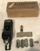 Vintage  GREIST Products Rotary Buttonholer + 6 Attachments And Original... - $29.39