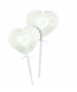 Wilton White Glitter Heart Lollipop Pocket Wrap Kit, 20 Count - £7.77 GBP