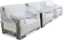 Plastic Sofa Bag Clear Couch Cover for Storage Dust-Proof Waterproof Plastic  - £12.54 GBP