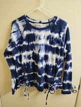 Michael Kors Womens Blue &amp; White Tye Dye Sweatshirt, Sz L - £6.95 GBP