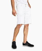 AX Armani Exchange Men&#39;s J03 Slim Denim Distressed Stretch Shorts in White-31 - $79.94