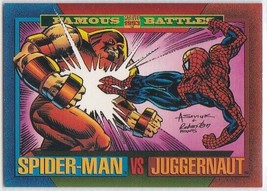 N) 1993 Skybox Marvel Comics Trading Card #165 Spider-Man vs Juggernaut - £1.57 GBP