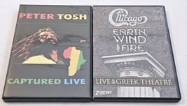 Peter Tosh - Captured Live &amp; Chicago &amp; Earth, Wind &amp; Fire Live At The Greek DVD - £18.42 GBP
