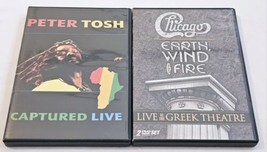 Peter Tosh - Captured Live &amp; Chicago &amp; Earth, Wind &amp; Fire Live At The Greek DVD - £17.57 GBP