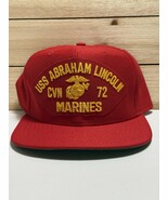 Vintage USMC Hat USS Abraham Lincoln MILITARY HAT New Unworn Made In The... - €25,70 EUR