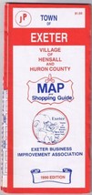 Map &amp; Shopping Guide Exeter Village Of Hensall &amp; Huron County Ontario 1990 - $4.94