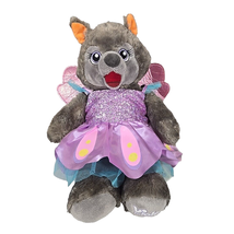 Build a Bear Workshop Plush Violet Great Wolf Lodge Butterfly Wings Dres... - $11.07