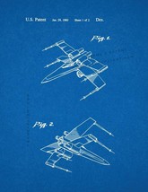 Star Wars X-Wing Fighter Patent Print - Blueprint - £6.34 GBP+