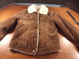 Women&#39;s Abercrombie &amp; Fitch Corduroy Bomber Brown Jacket Fur Coat Xs Extra Small - £57.08 GBP