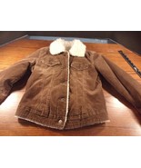 WOMEN&#39;S ABERCROMBIE &amp; FITCH CORDUROY BOMBER BROWN JACKET FUR COAT XS EXT... - $94.10 CAD