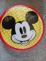 Mickey Mouse Retro Small Paper Plates (8) ~ Birthday Party Supplies Cake Disney - £2.74 GBP