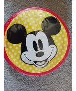 MICKEY MOUSE Retro SMALL PAPER PLATES (8) ~ Birthday Party Supplies Cake... - $4.85 CAD