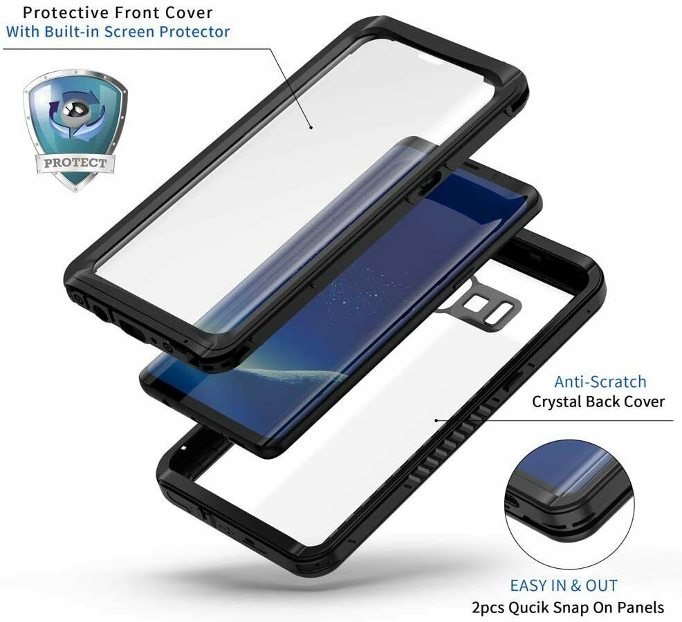 Primary image for Samsung Galaxy S8 Plus Waterproof Case Full Body Dustproof Slim Cover