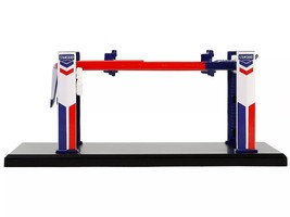 Adjustable Four-Post Lift &quot;Standard Oil&quot; Red White and Blue &quot;Four-Post L... - $34.99