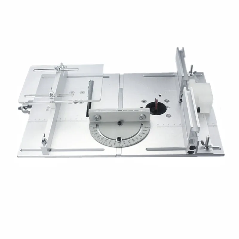 Router Table Insert Plate Workbench Circular Saw Flip Cover Plate W/ Miter Gauge - £170.90 GBP
