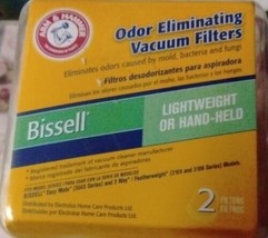 Arm &amp; Hammer Bissell Lightweight or Hand-Held Vacuum Filters 62629 Two-P... - $2.97