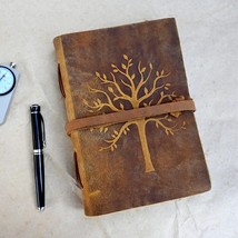 Vintage Leather Journal Tree of Life - Leather Bound Journals - £39.16 GBP