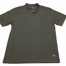 Callaway Opti Dri Mens Sz XL Gray Golf Polo Rugby Shirt Short Sleeve - £15.59 GBP
