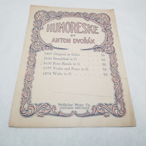 Humoreske Anton Dvorak 1630 Four Hands in G Sheet Music Vintage 1915 - £6.94 GBP