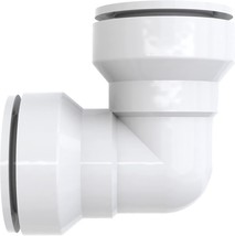 Keeney 47IPK 90° Coupling Insta Plumb 1-1/2&quot; D Plastic White - £8.41 GBP