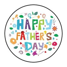 30 Happy Father&#39;s Day Envelope Seals Labels Stickers 1.5&quot; Round - £5.98 GBP