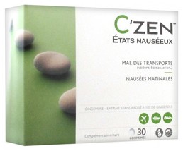 Bausch + Lomb C&#39;Zen anti-nausea 30 tablets - £41.56 GBP