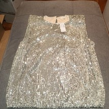 NEW Womens Sequined top Gold size XS - £13.86 GBP