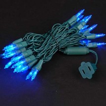 35 Lights Traditional T5 Blue on Green Wire - £17.86 GBP