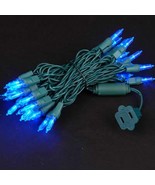35 Lights Traditional T5 Blue on Green Wire - £17.31 GBP