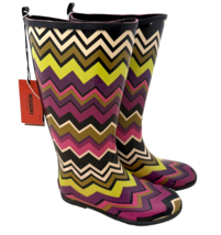 Missoni for Target Wellington Boots Girls 3 Youth Multi ZigZag Chevron New - £31.42 GBP