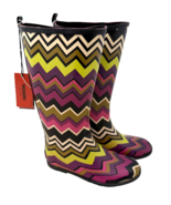Missoni for Target Wellington Boots Girls 3 Youth Multi ZigZag Chevron New - $39.59