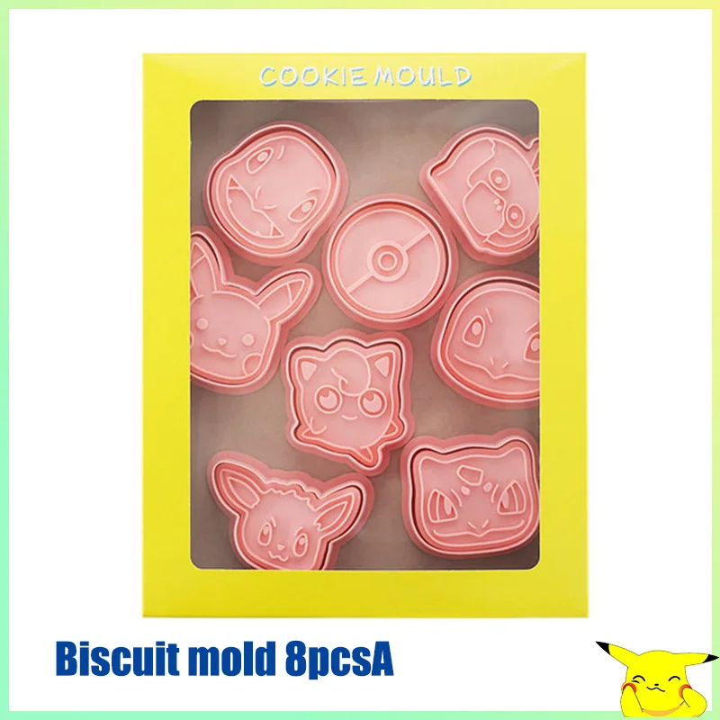 Biscuit mold 8pcsA Perfect Gift! Pokemon Birthday Tableware, Birthday - £13.76 GBP