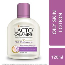 Lacto Calamine Face Lotion for Oil Balance - Oily Skin - 120 ml (Pack of 1) - $11.08