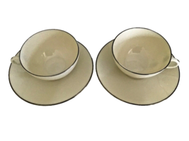 Lenox Olympia Pl. Cups And Saucers (Pair) - £13.22 GBP