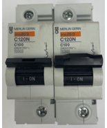 Lot of 2 x Merlin Gerin Multi 9 C120N C100 240/415V 10000 Circuit Breake... - $40.69 CAD