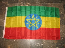 3X5 Ethiopia Star Flag 3&#39;X5&#39; Banner Brass Grommets - £10.10 GBP
